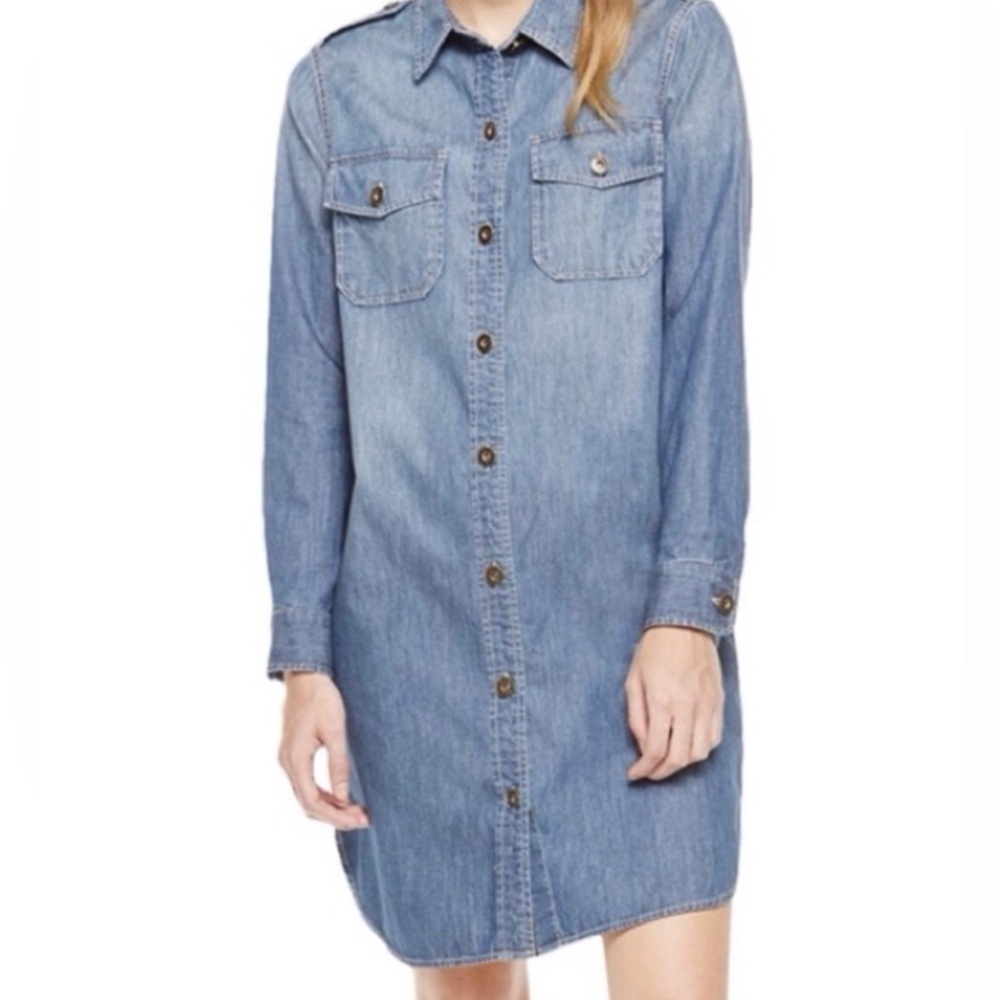 Vince Camuto ~ Chambray Denim Dress ~ S